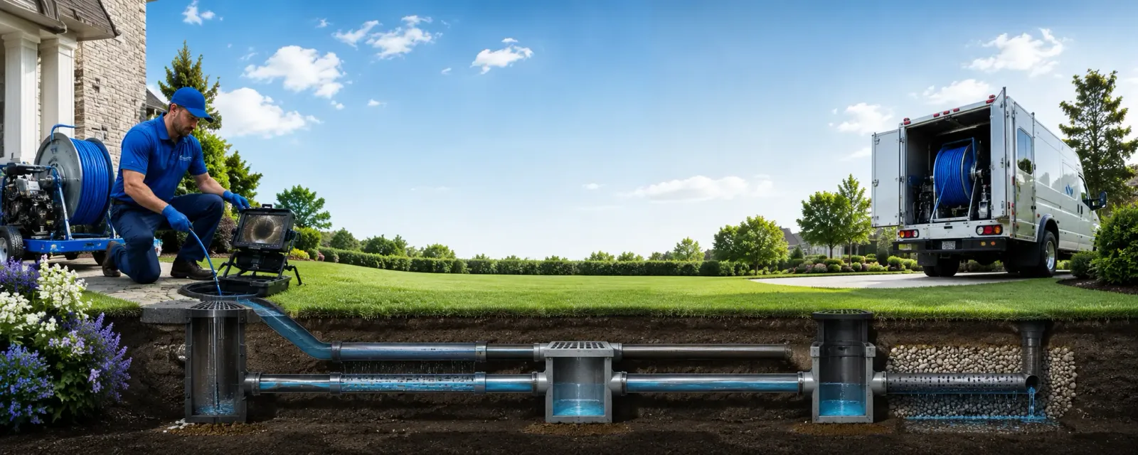 Outdoor drain cleaning information for Hampton, MN
